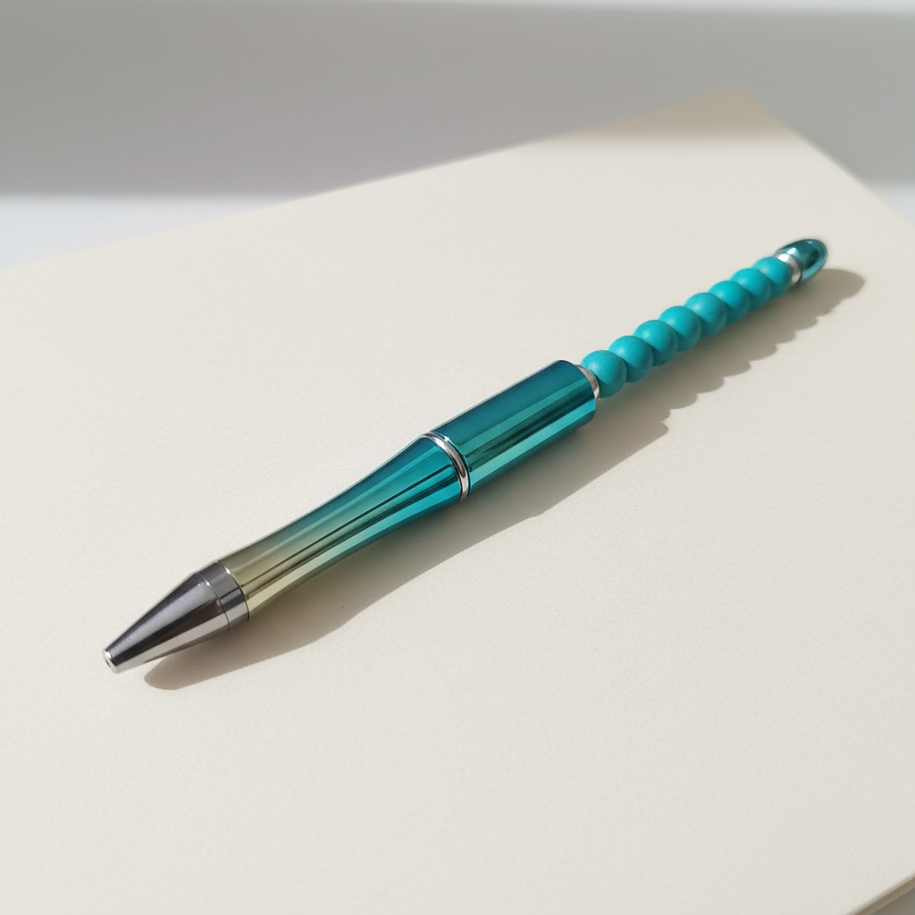 Handgemaakte pen van dichtbij