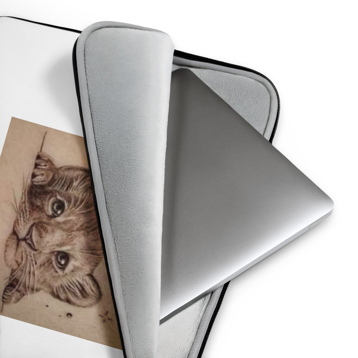 Neopreen laptophoes – 13" / 15" – water- en hittebestendig – ritssluiting - AccessoireCindy