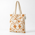 Tote bag met geometrisch patroon mockup