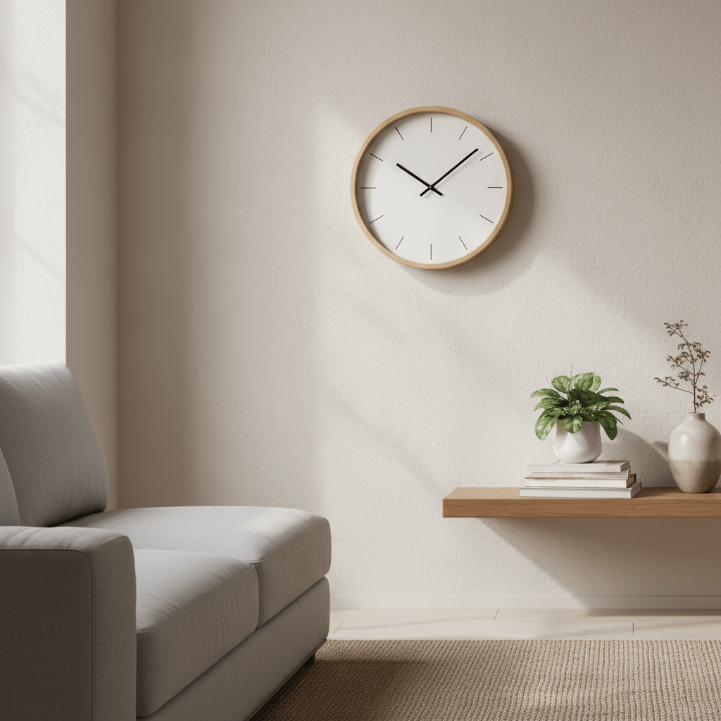 Wandklok met eigen design – houten lijst – 25×25 cm – stil uurwerk - AccessoireCindy